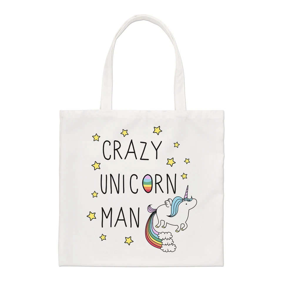 Fou Licorne Homme Standard Sac Drôle Courses Épaule - Photo 1/1