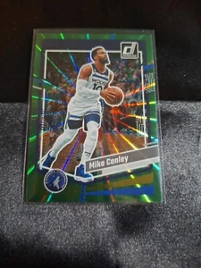 2023-24 DONRUSS GREEN LASER HOLO PARALLEL #13 MIKE CONLEY MINNESOTA TIMBERWOLVES - Picture 1 of 2