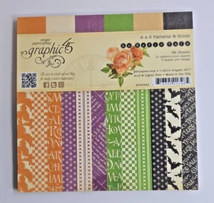 Almohadilla de papel gráfica 45 "UN CUENTO MISTERIOSO* 6X6 PATRONES Y SÓLIDOS NUEVA HALLOWEEN - Imagen 1 de 9