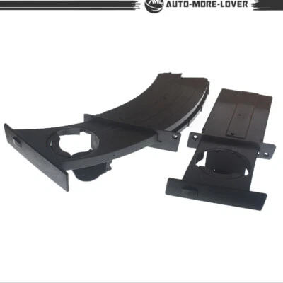 Par de porta-copos dianteiro esquerdo direito motorista passageiro para 2004-2010 BMW 5-Series E60 - Imagem 1 de 4