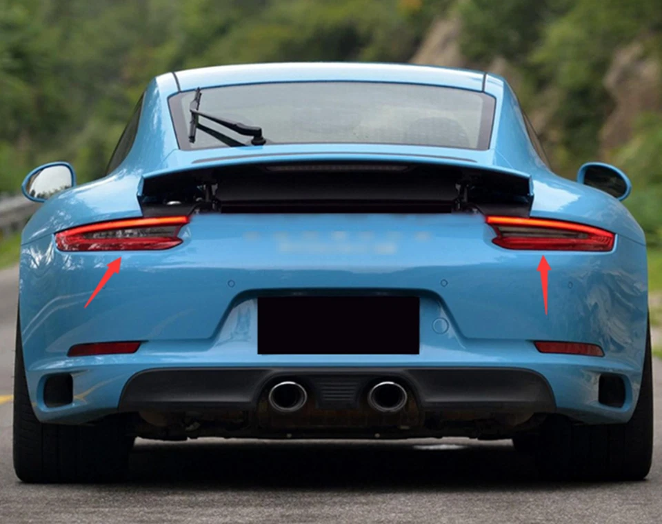 Luces de freno y luces traseras LED traseras de plástico ABS para Porsche 911 2012-2015 Foto 1 de 4