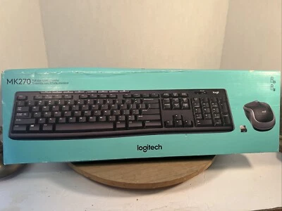 Logitech MK270 Wireless Keyboard & Mouse Combo BRAND NEW Box Has Some Dents - Image 1 of 4