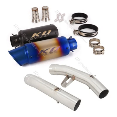 For Yamaha FJR1300 2001-2024 Exhaust Pipe Mid Link Pipe 51mm Mufflers Silencers - Image 1 of 4