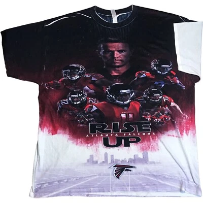 Atlanta Falcons 2016 NFC Champions NFL AOP Jerzees XXL Ryan Jones Rise Up Foto 1 de 4