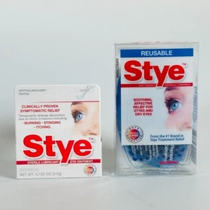 Stye Sterile Lubricant Eye Ointment and Warming Compress Bundle 12/2026 - Picture 1 of 12