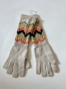 NWOT Girl's Missoni for Target Ivory Metallic Touch Knit Gloves O/S One Size - Picture 1 of 4