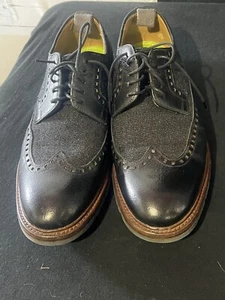 OLIVER SWEENEY Oliver Sweeney Black Lace Up Brogue Hoagland Shoe size 9.5 - Picture 1 of 9