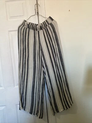 NY Collection Ankle Pants Womens Size M Perité PXL White Am Black - Image 1 of 4