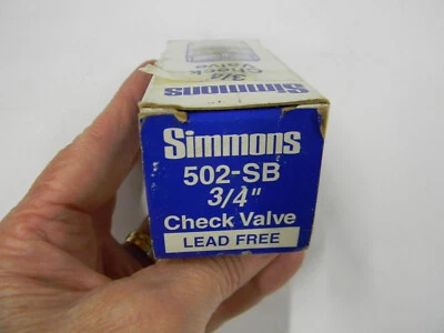 New Simmons 502-SB 3/4" Check Valve Lead Free  L4 - Image 1 of 4