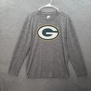 Green Bay Packers Shirt Adult Medium Gray NFL Football NFC North Wisconsin - Picture 1 of 7