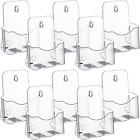 10 Pieces Acrylic Brochure Holder 6 X 8 Inches Plastic Magazine Holder, Clear L
