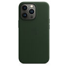 iPhone 13 Pro Leder Case mit MagSafe Schwarzgrün