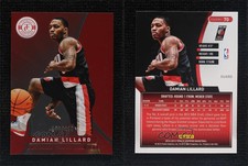 2012-13 Totally Certified Totally Red /499 Damian Lillard #70 Rookie RC