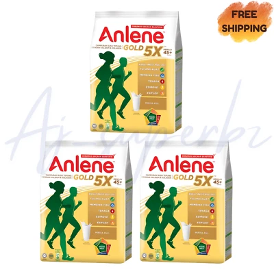 3x Anlene Gold 5X Leche en Polvo 1kg Adulto 45+ Años O Mayores Envío Gratis Foto 1 de 4