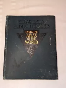 Philadelphia Public Ledger's Unrivaled Atlas of the World 1899 Hardback MAPS! - Imagen 1 de 15
