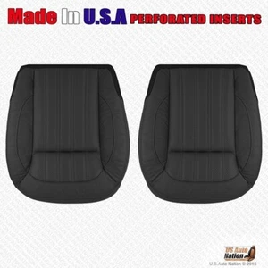 2016 2017 Mercedes Benz GLE300d Driver & Passenger Bottoms Leather Cover Black - Picture 1 of 6