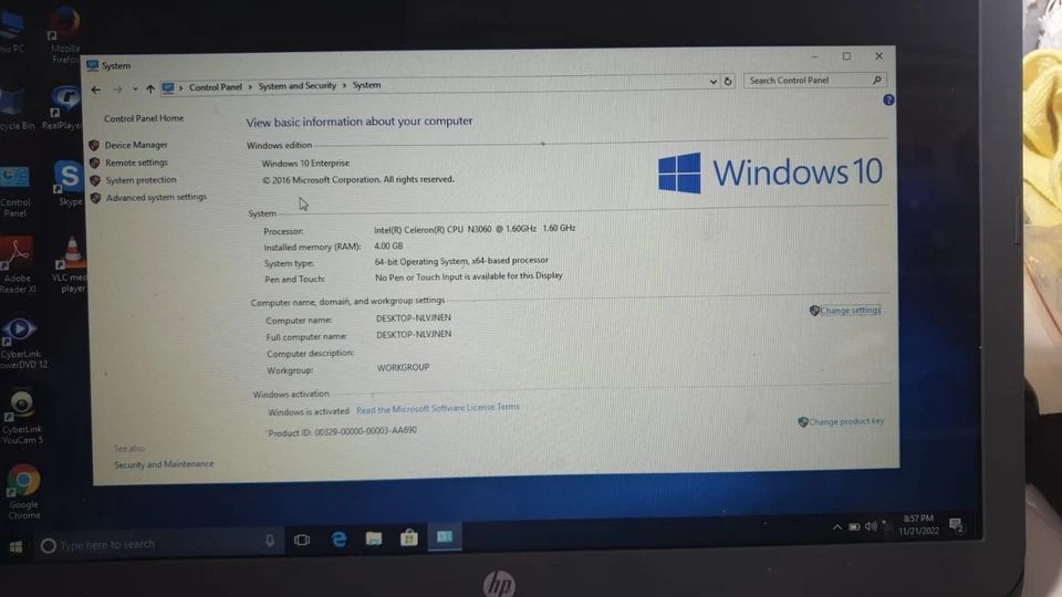 HP Stream 11, Intel Celeron, 2GB RAM, 32GB SSD, 11.6” LED screen - image 1 of 3