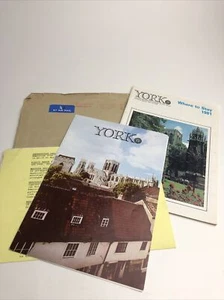 VTG 1981 YORK England UK Tourist Brochure City Street Map Guide BTA British Isle - Picture 1 of 12