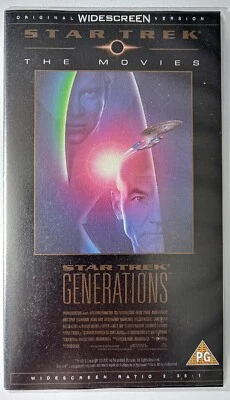 Star Trek Generations VHS 1997 Widescreen Patrick Stewart William Shatner - Изображение 1 из 4