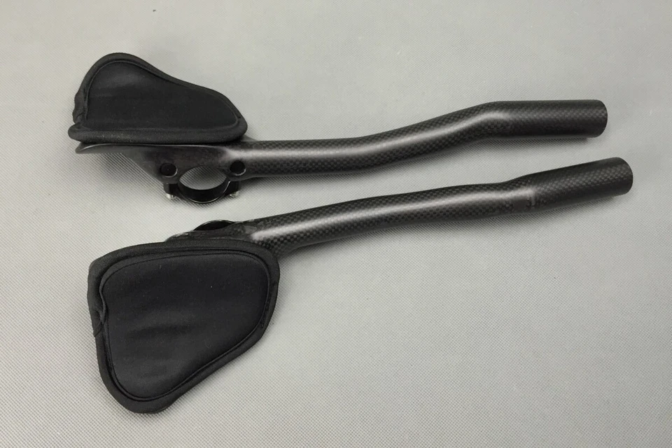 TOSEEK 碳纤维自行车 Aero Bar 公路计时自行车休息车把 31.8 毫米 — 第 1/4 张图片