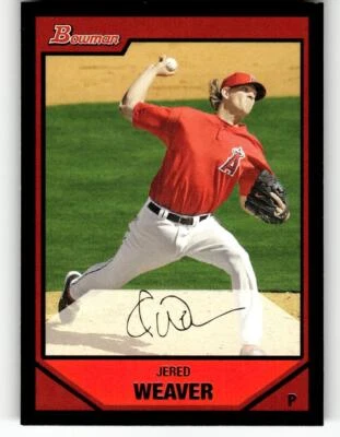 2007 Bowman #4 Jered Weaver Los Angeles Angels - Image 1 of 2