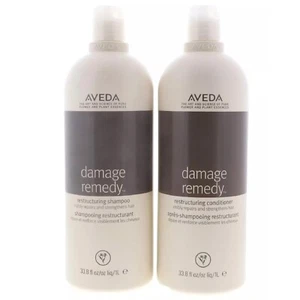 Aveda Damage Remedy Shampoo And Conditioner Liter Set Free Ship 33.8 oz - Picture 1 of 1