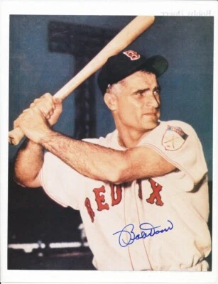 Bobby Doerr Boston Red Sox Autographed 8 x 10 Photograph HOF - Image 1 of 2