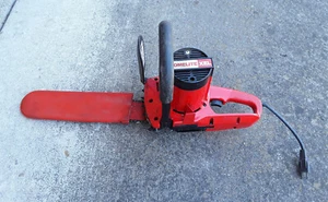 Vtg Homelite Textron XEL 12 11 Amp Double Insulated Electric Chainsaw WORKING - Picture 1 of 7