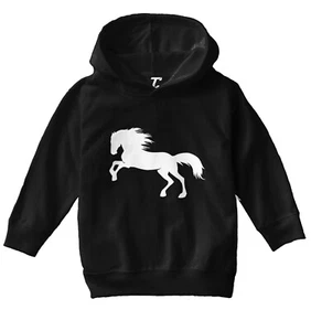 Horse Silhouette - Pony Horsey Farm Animal Thoroughbred Toddler/Youth Hoodie - Picture 1 of 12