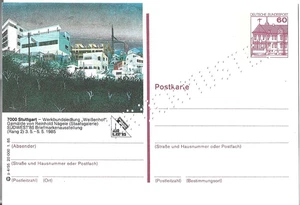 P 138 postal fotográfica patrón impreso 60 Pfennig B&S Stuttgart p4/55 ** - Imagen 1 de 1