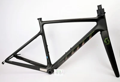 Cuadro/horquilla de bicicleta de carretera Scott Addict de 20 discos de carbono 52 cm negro de carrera Foto 1 de 4