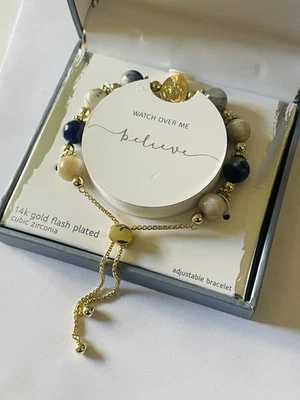 🌸NWT Good Plated Bolo Adjustable Bracelet Catholic Faith Religions - Image 1 of 4