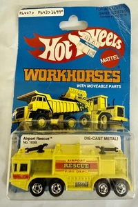 1980 HOT WHEELS Airport Rescue #1699 Workhorses Yellow New - Picture 1 of 6