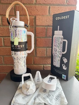 Collectible SALE 2Day  Rare Coldest 46oz Limitless SNOWSTORM SPIRAL Leak proof - Image 1 of 4