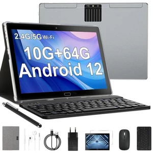 Tablet 10.1 Pollici Android 12, 10GB RAM+64GB ROM, Espandibile 512G, 6000mAh Batt... - Foto 1 di 6