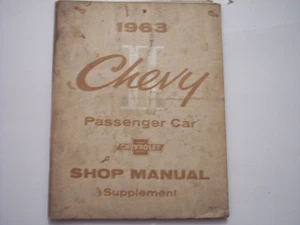 CHEVROLET Chevy 2 Shop Manual Supplement "1963" - Picture 1 of 1