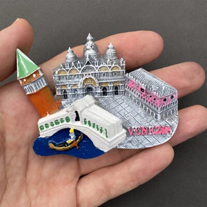 Italien Venedig Venedig Tourist Souvenir Geschenk 3D Harz Kühlschrank Kühlschrank Magnet - Bild 1 von 5