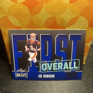 JOE BURROW 2023 Leaf Draft First Overall #10 BLUE Cincinnati Bengals