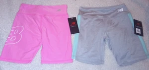 Lot of THREE (3) Pairs NB New Balance Snug Bike Shorts  Girl's (M 10-12) $72 NWT - Picture 1 of 6