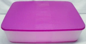 Tupperware Rechteck Freezer Mate 4167C mit lila Deckel 2095A - Bild 1 von 17