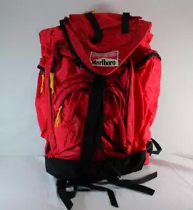 Vintage 90s Marlboro Adventure Team 2 Piece Hiking Backpack Set - Picture 1 of 16