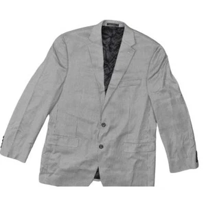 Lauren Ralph Lauren Black Geometric Two Button Blazer 44L Polyester Blend - Picture 1 of 7