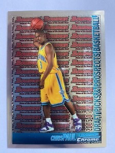 Chris Paul Rookie Card Topps Bowman Chrome Draft Picks & Prospects 2005-2006 111