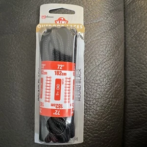 Kiwi Select Pizzo da Esterno Rotondo Nero Un Paio 72in Aperto - Foto 1 di 3