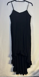 NWT BB Dakota Black dress size Large spaghetti strap goth witchy Summer vacation - Picture 1 of 7