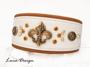 Windhundhalsband Hundehalsband Greyhound collar Podenco Galgo Saluki Whippet lyc - Bild 1 von 9