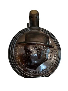 Wheaton Decanter Glass Vintage Bottle Commemorative 1st edition L.B. Johnson 8” - Picture 1 of 8