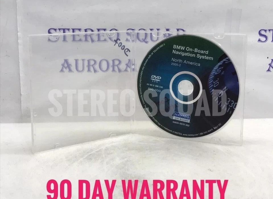 BMW 645CI 650ci 2006 navegación navegación DVD OEM 65900398540 S0001-0075-502 "D007" Foto 1 de 4