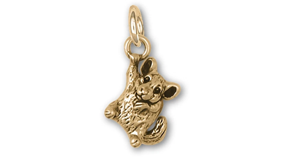 Chinchilla Jewelry 14k Gold Handmade Chinchilla Charm  CL14-CG - Image 1 of 1