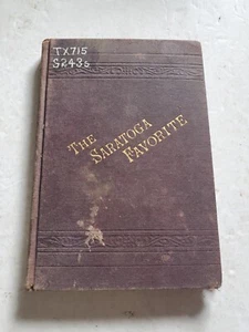 Saratoga Favorite Cook Book Young Women's Mission Circle First Baptist 1885 - Picture 1 of 12